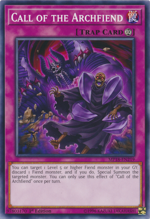 Call of the Archfiend [MP18-EN219] Common | Card Merchant Takapuna