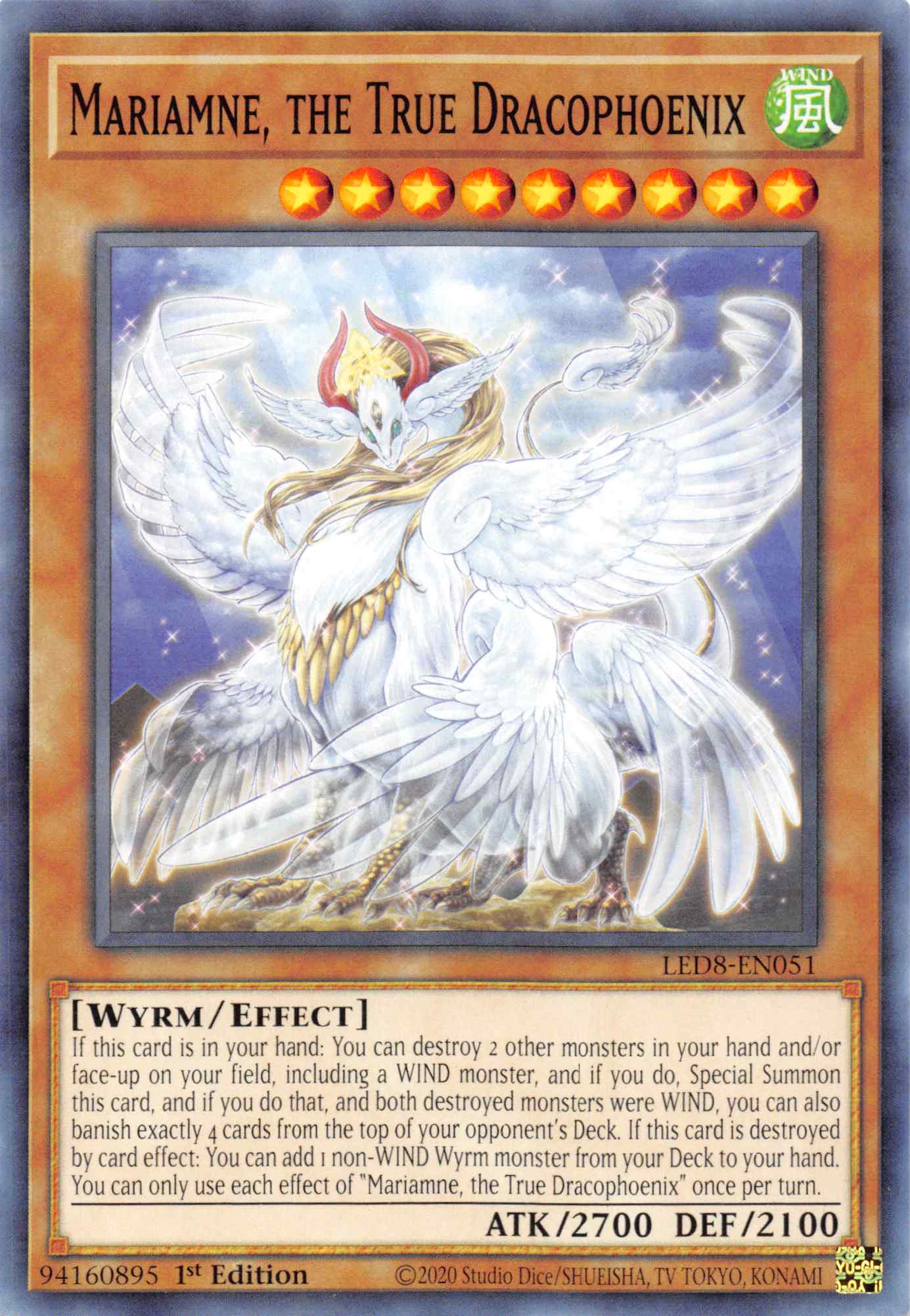 Mariamne, the True Dracophoenix [LED8-EN051] Common | Card Merchant Takapuna