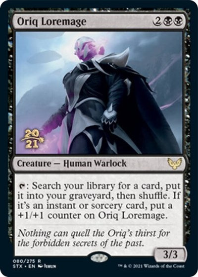 Oriq Loremage [Strixhaven: School of Mages Prerelease Promos] | Card Merchant Takapuna