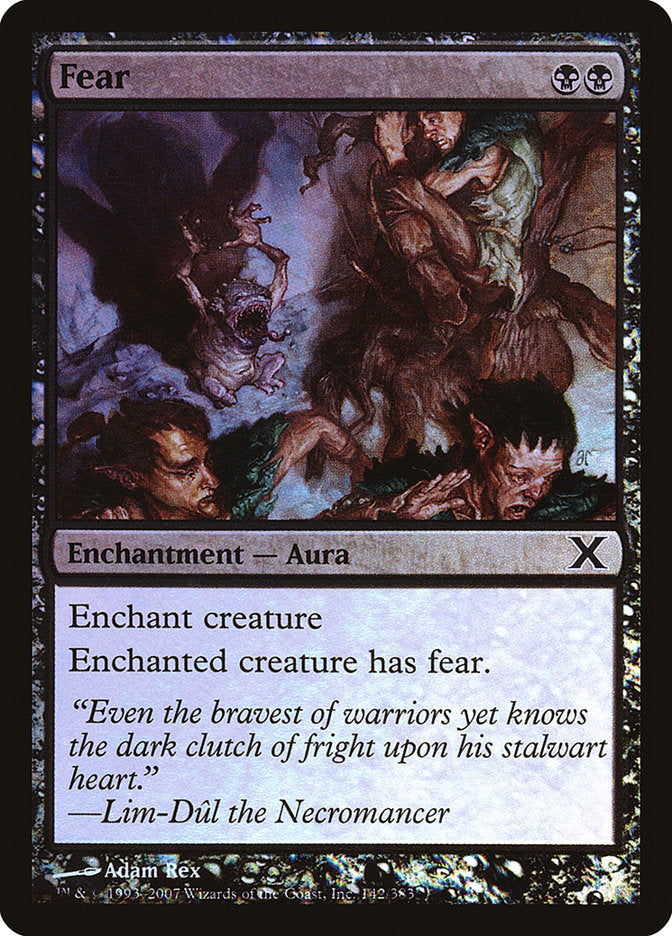 Fear (Premium Foil) [Tenth Edition] | Card Merchant Takapuna