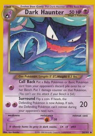 Dark Haunter (36/105) [Neo Destiny Unlimited] | Card Merchant Takapuna