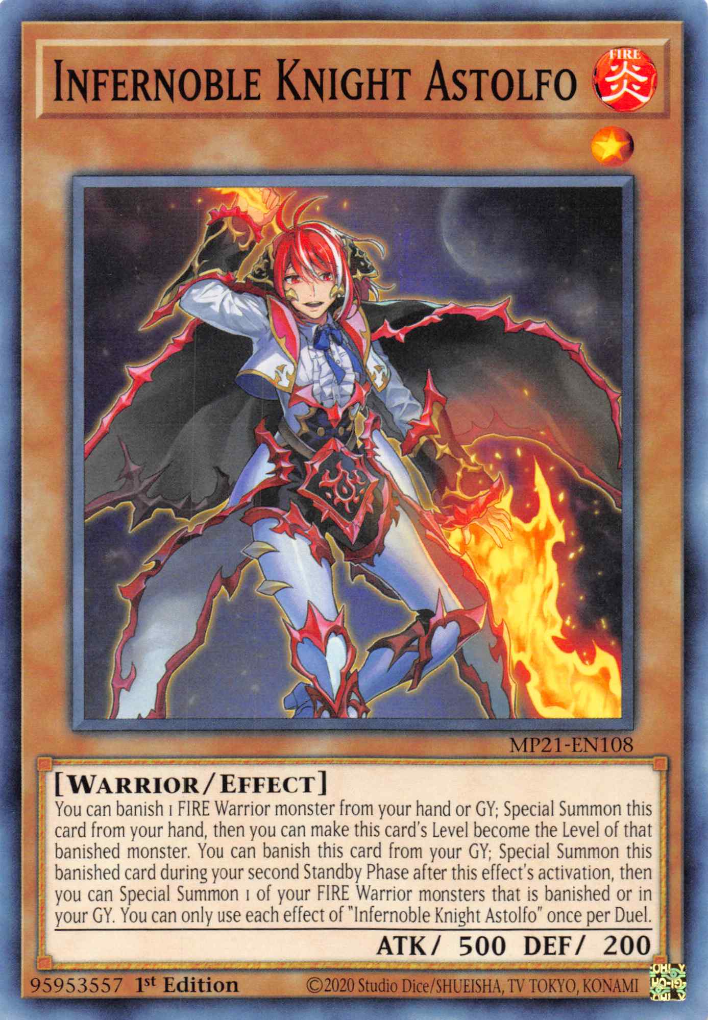 Infernoble Knight Astolfo [MP21-EN108] Common | Card Merchant Takapuna