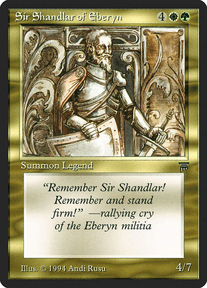 Sir Shandlar of Eberyn [Legends] | Card Merchant Takapuna