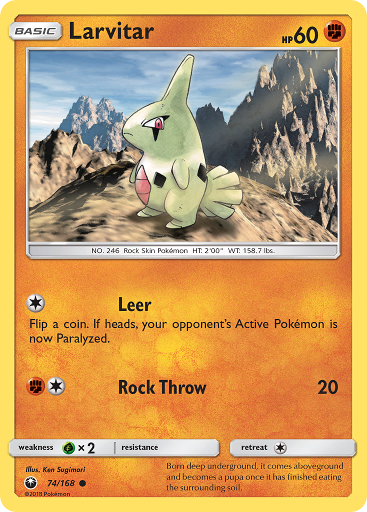 Larvitar (74/168) [Sun & Moon: Celestial Storm] | Card Merchant Takapuna