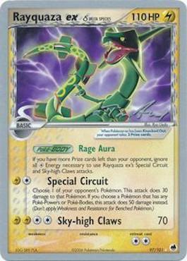 Rayquaza ex (97/101) (Delta Species) (Legendary Ascent - Tom Roos) [World Championships 2007] | Card Merchant Takapuna