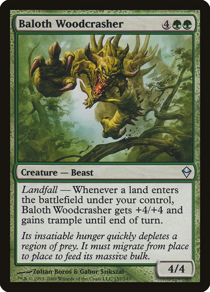 Baloth Woodcrasher [Zendikar] | Card Merchant Takapuna