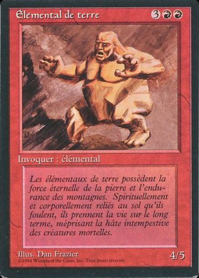 Earth Elemental [Foreign Black Border] | Card Merchant Takapuna