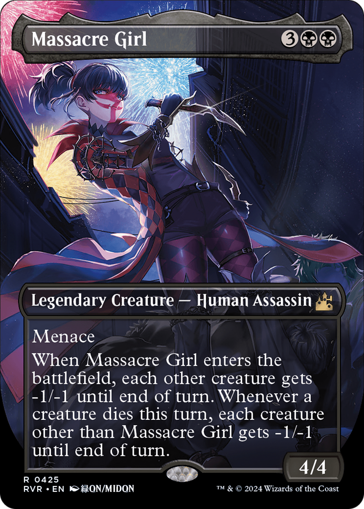 Massacre Girl (Anime Borderless) [Ravnica Remastered] | Card Merchant Takapuna