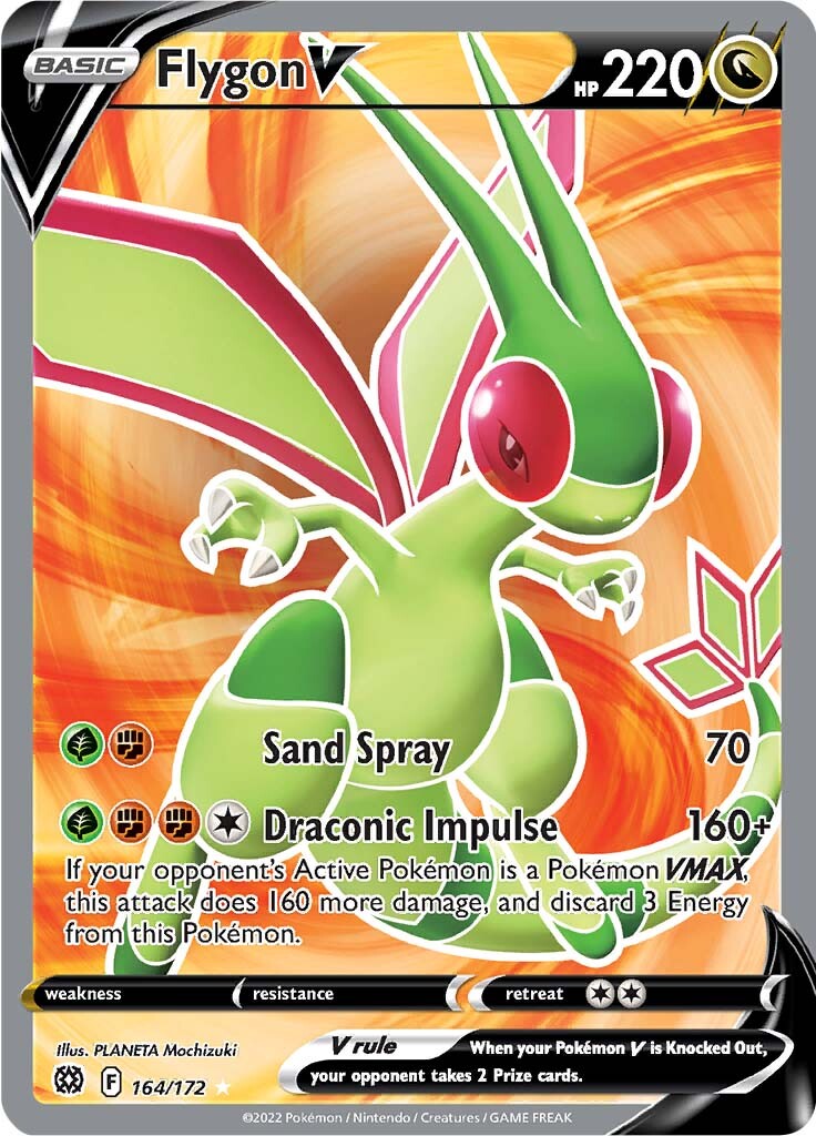 Flygon V (164/172) [Sword & Shield: Brilliant Stars] | Card Merchant Takapuna