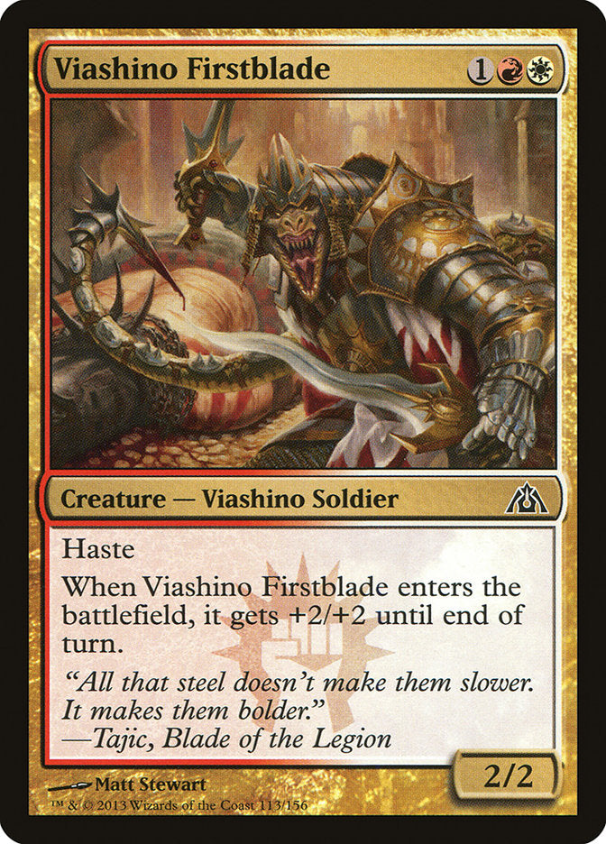 Viashino Firstblade [Dragon's Maze] | Card Merchant Takapuna