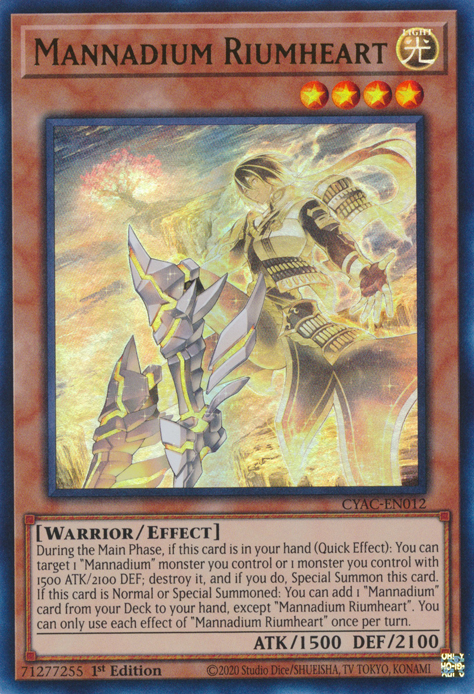 Mannadium Riumheart [CYAC-EN012] Ultra Rare | Card Merchant Takapuna