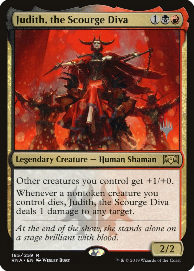 Judith, the Scourge Diva (Promo Pack) [Ravnica Allegiance Promos] | Card Merchant Takapuna