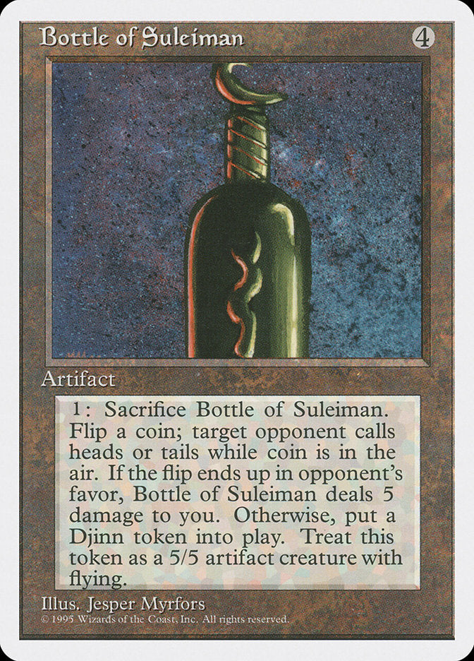 Bottle of Suleiman [Fourth Edition] | Card Merchant Takapuna