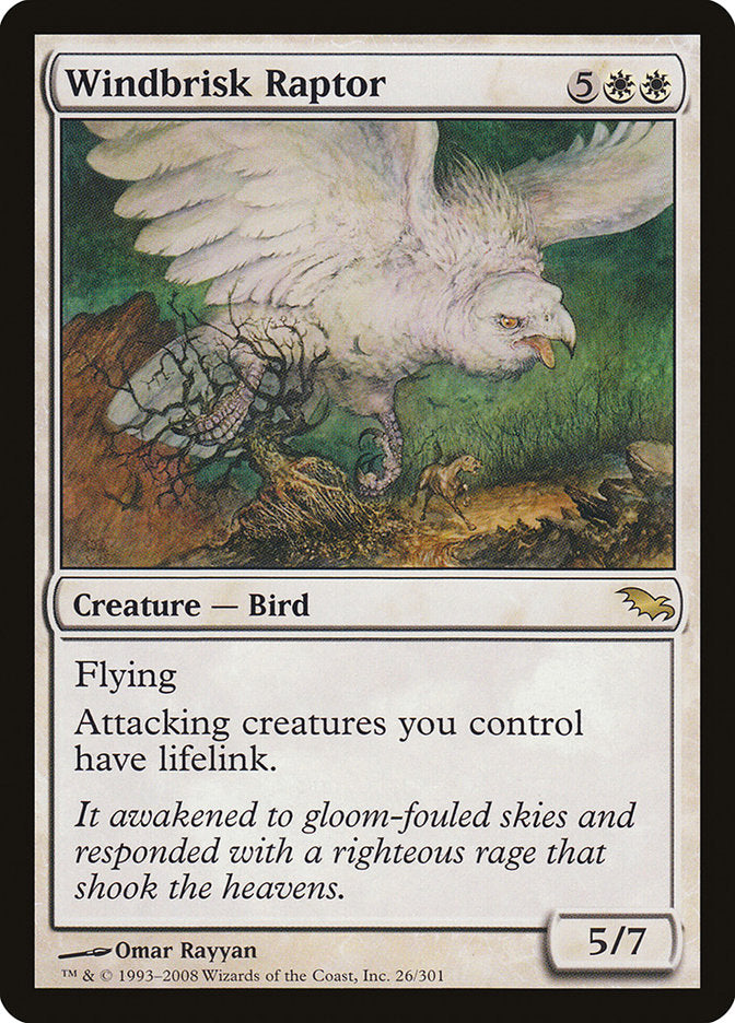 Windbrisk Raptor [Shadowmoor] | Card Merchant Takapuna