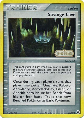 Strange Cave (77/92) (Stamped) [EX: Legend Maker] | Card Merchant Takapuna