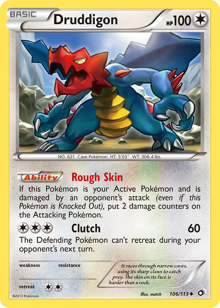 Druddigon (106/113) [Black & White: Legendary Treasures] | Card Merchant Takapuna