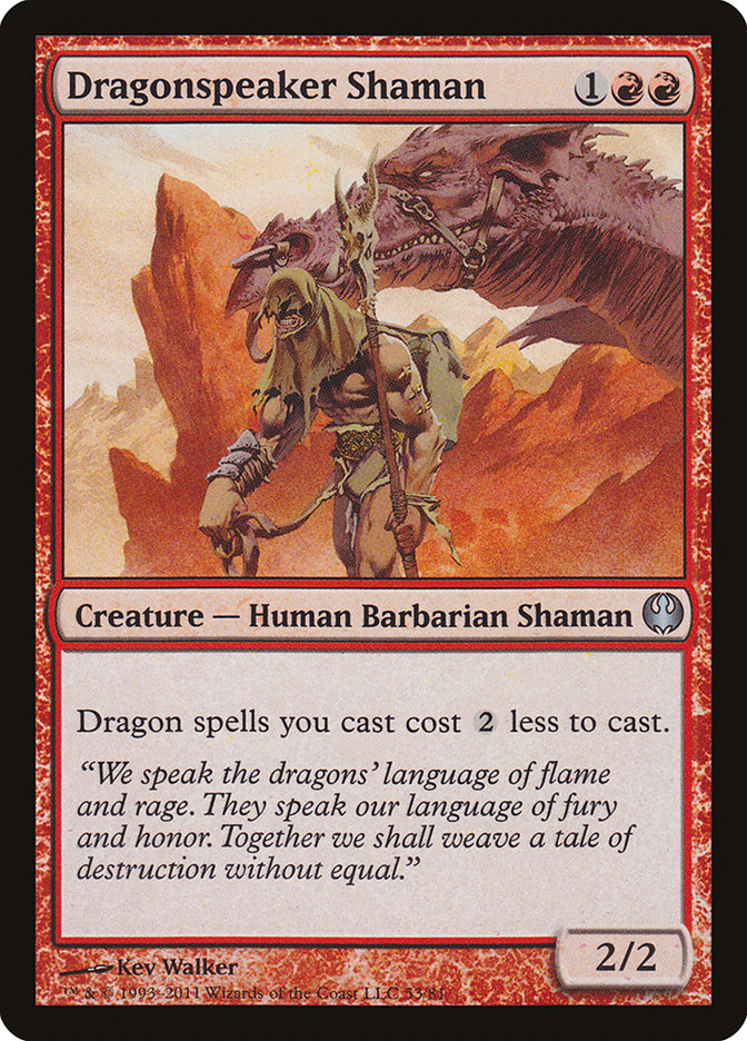 Dragonspeaker Shaman [Duel Decks: Knights vs. Dragons] | Card Merchant Takapuna