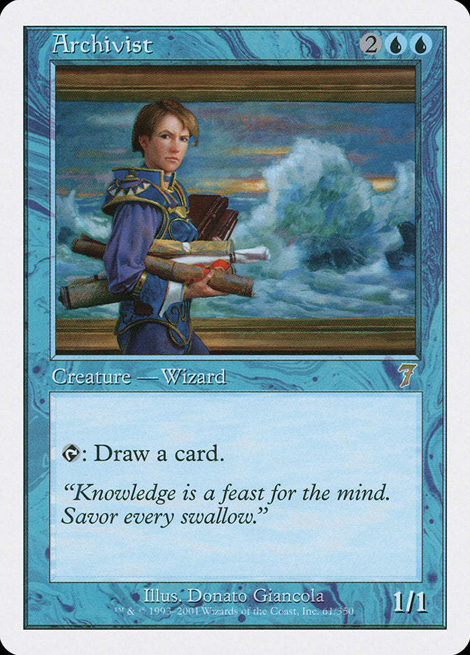 Archivist [Seventh Edition] | Card Merchant Takapuna