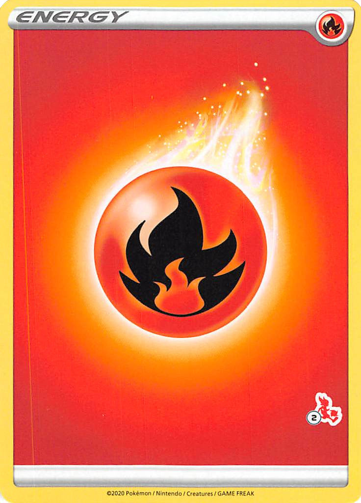 Fire Energy (Cinderace Stamp #2) [Battle Academy 2022] | Card Merchant Takapuna