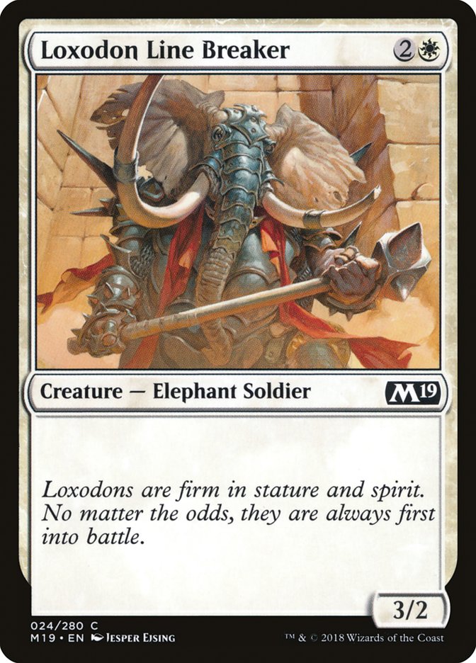 Loxodon Line Breaker [Core Set 2019] | Card Merchant Takapuna