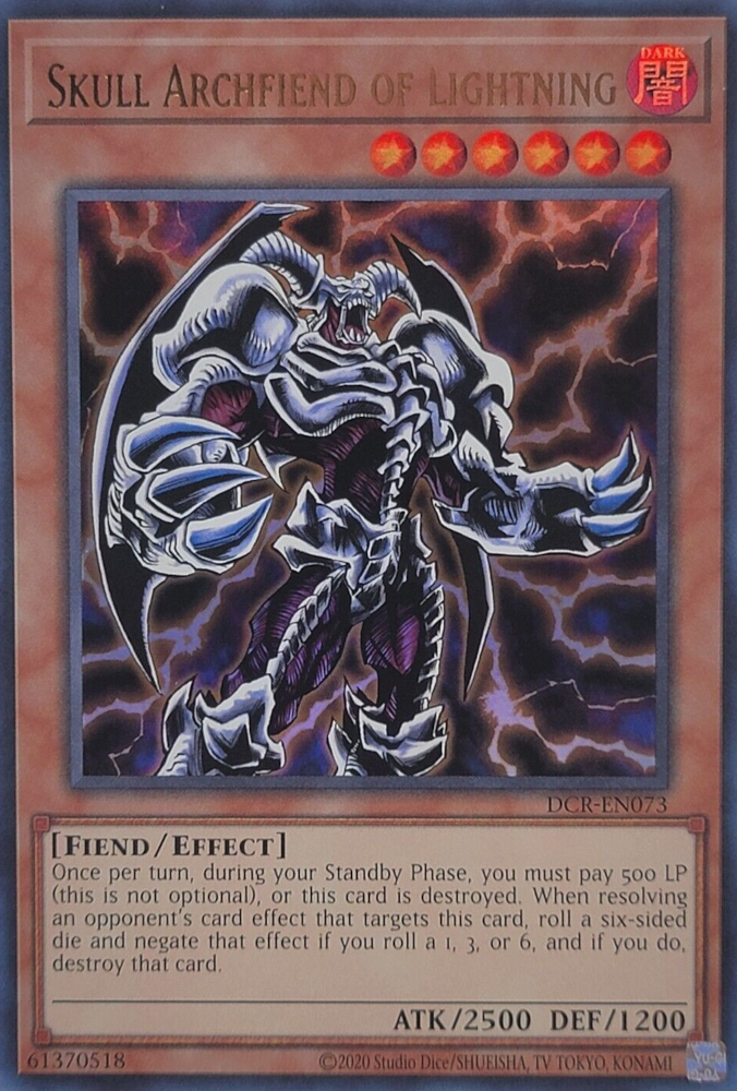 Skull Archfiend of Lightning (25th Anniversary) [DCR-EN073] Ultra Rare | Card Merchant Takapuna