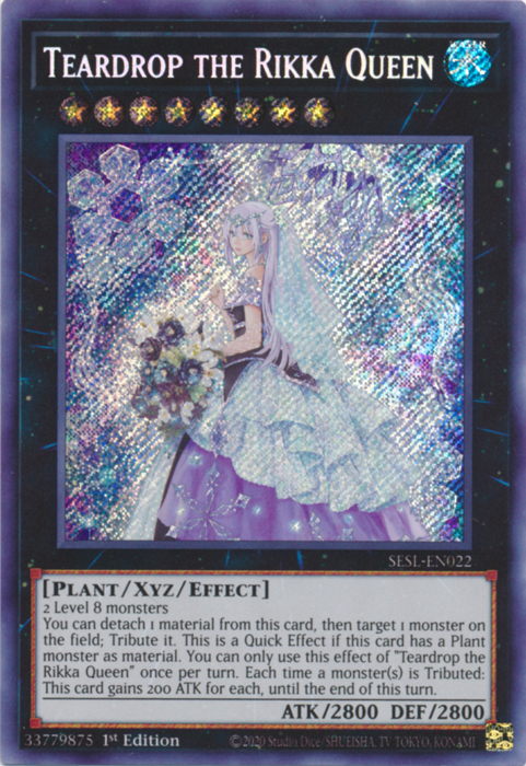 Teardrop the Rikka Queen [SESL-EN022] Secret Rare | Card Merchant Takapuna