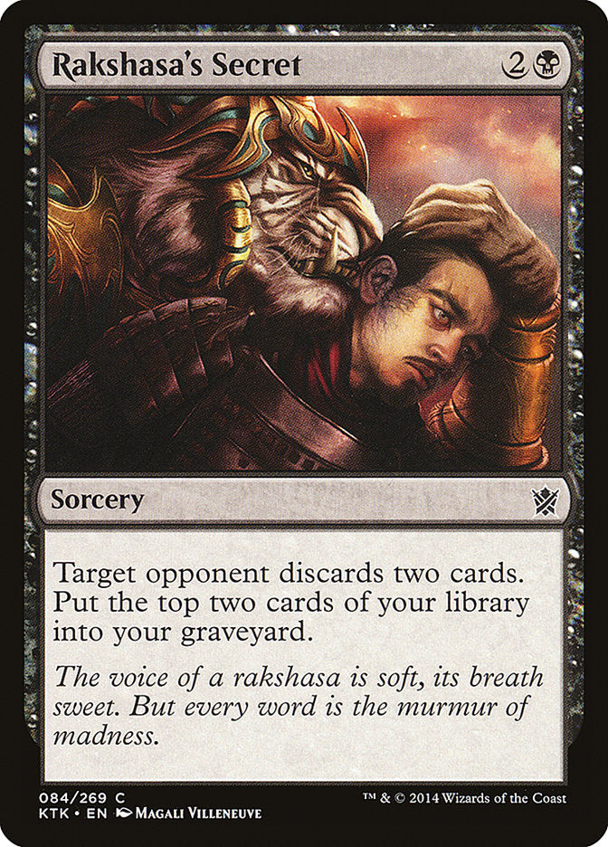 Rakshasa's Secret [Khans of Tarkir] | Card Merchant Takapuna