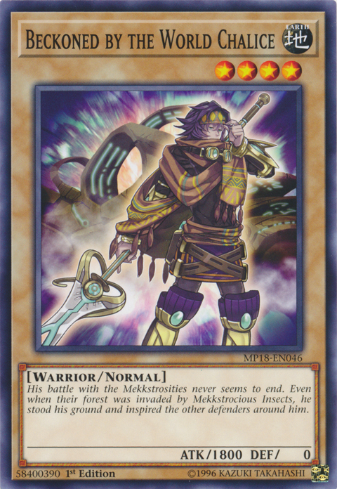 Beckoned by the World Chalice [MP18-EN046] Common | Card Merchant Takapuna