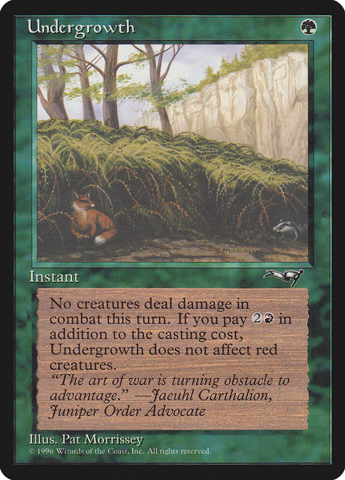 Undergrowth (Fox Art) [Alliances] | Card Merchant Takapuna