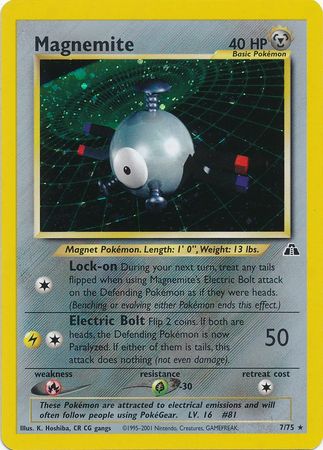 Magnemite (7/75) [Neo Discovery Unlimited] | Card Merchant Takapuna