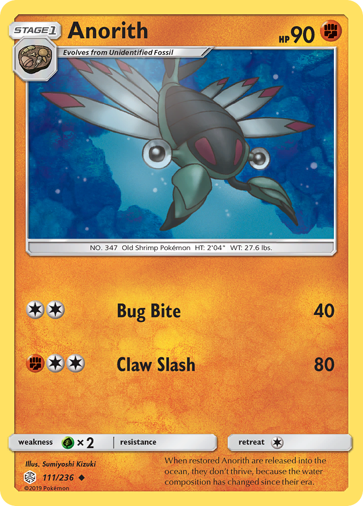 Anorith (111/236) [Sun & Moon: Cosmic Eclipse] | Card Merchant Takapuna