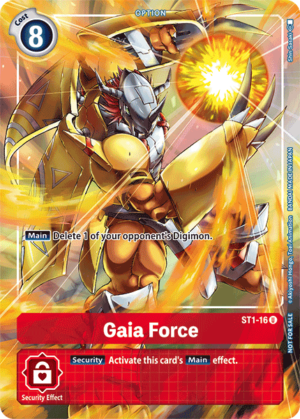 Gaia Force [ST1-16] (Tamer's Evolution Box) [Starter Deck: Gaia Red Promos] | Card Merchant Takapuna