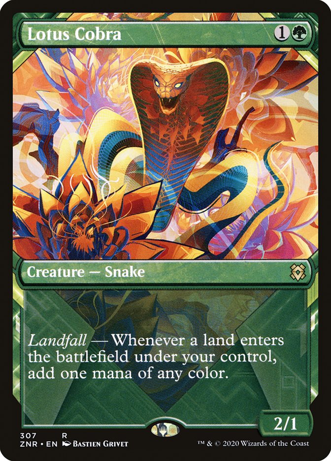 Lotus Cobra (Showcase) [Zendikar Rising] | Card Merchant Takapuna