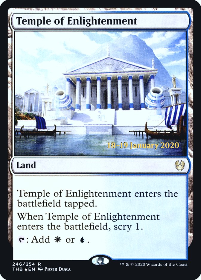 Temple of Enlightenment [Theros Beyond Death Prerelease Promos] | Card Merchant Takapuna