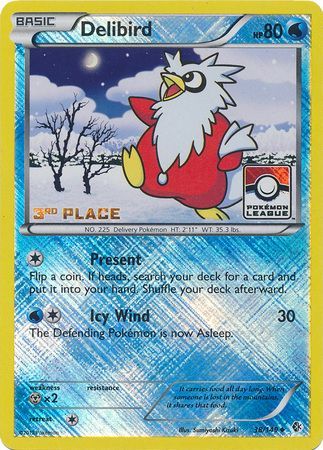 Delibird (38/149) (League Promo 3rd Place) [Black & White: Boundaries Crossed] | Card Merchant Takapuna