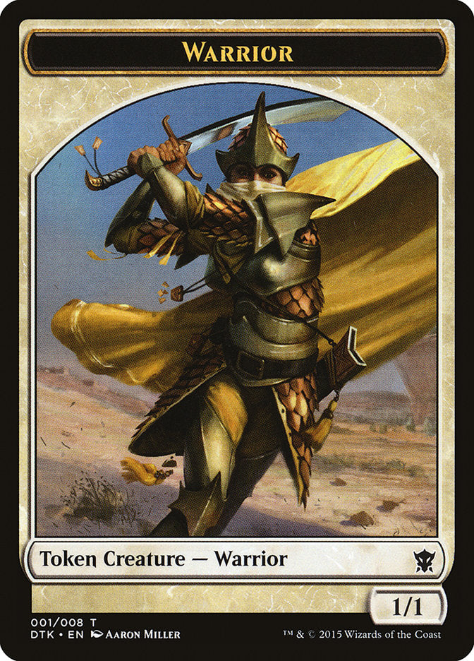 Warrior Token [Dragons of Tarkir Tokens] | Card Merchant Takapuna