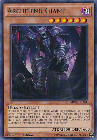 Archfiend Giant [MP14-EN181] Rare | Card Merchant Takapuna