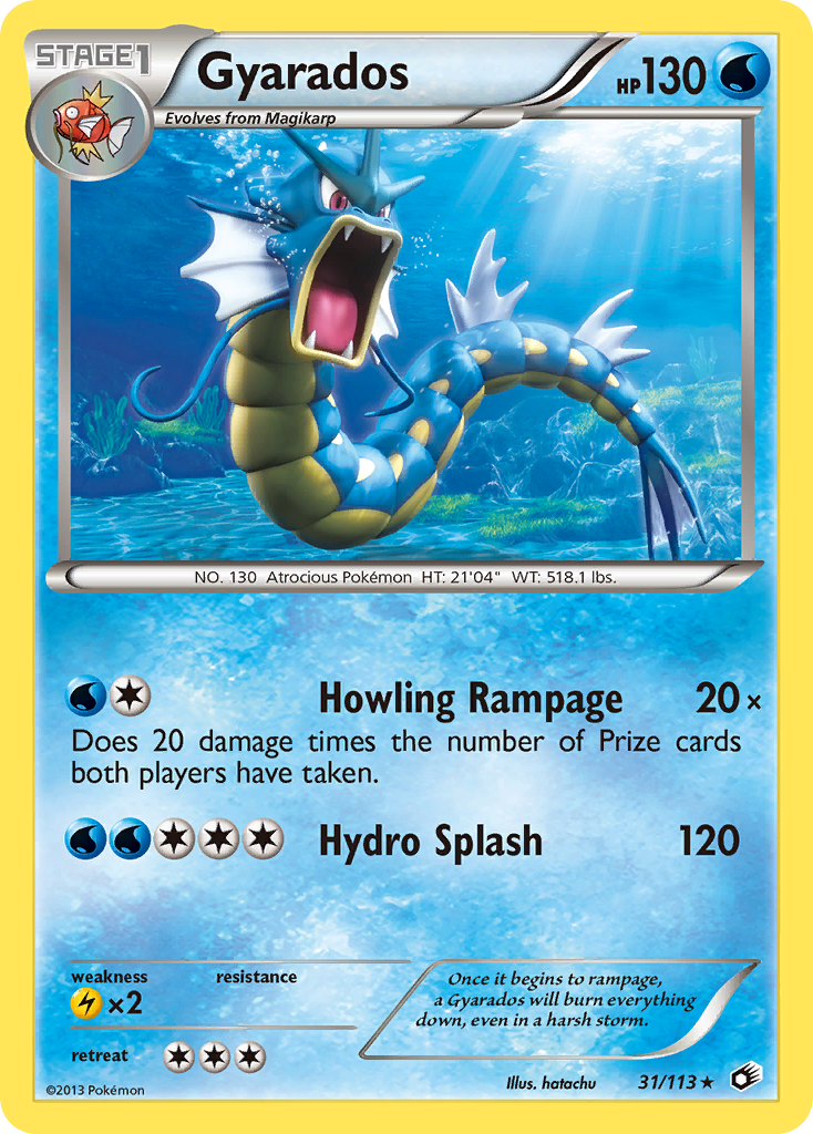 Gyarados (31/113) [Black & White: Legendary Treasures] | Card Merchant Takapuna