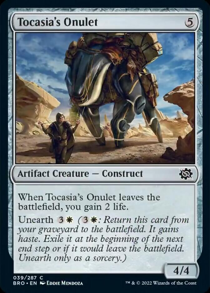 Tocasia's Onulet [The Brothers' War] | Card Merchant Takapuna