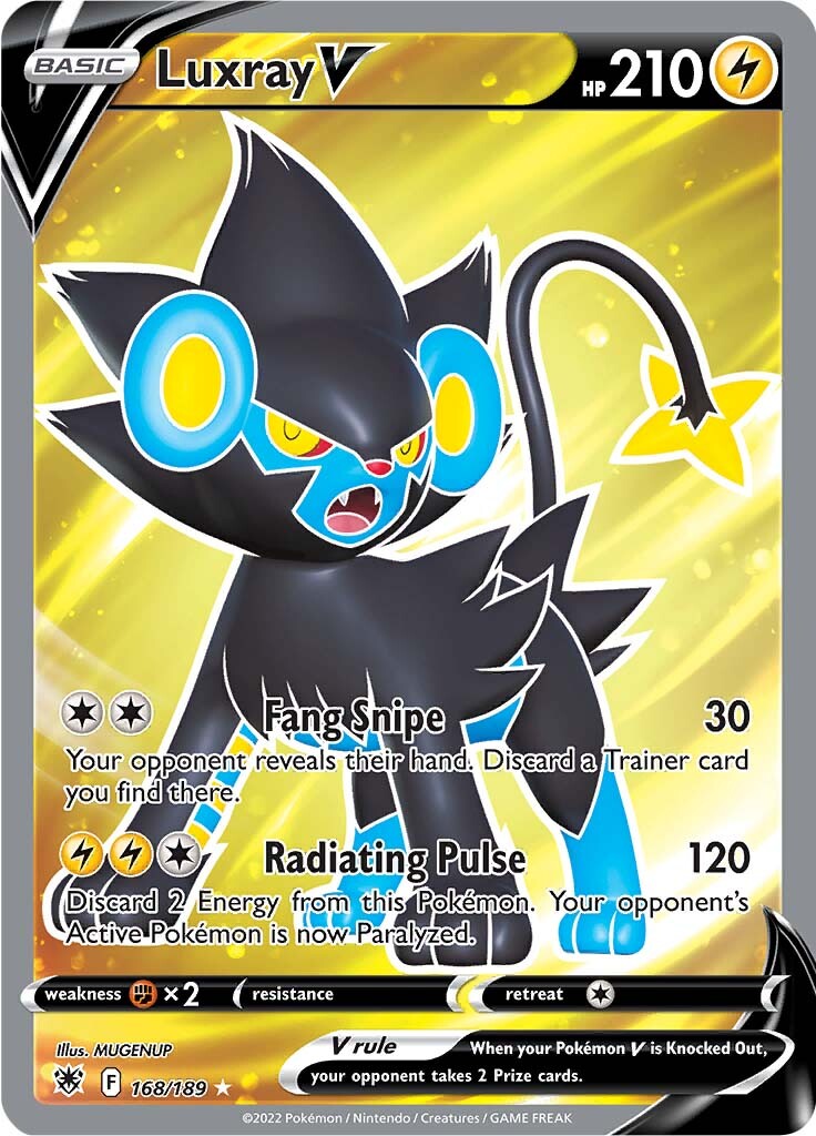 Luxray V (168/189) [Sword & Shield: Astral Radiance] | Card Merchant Takapuna