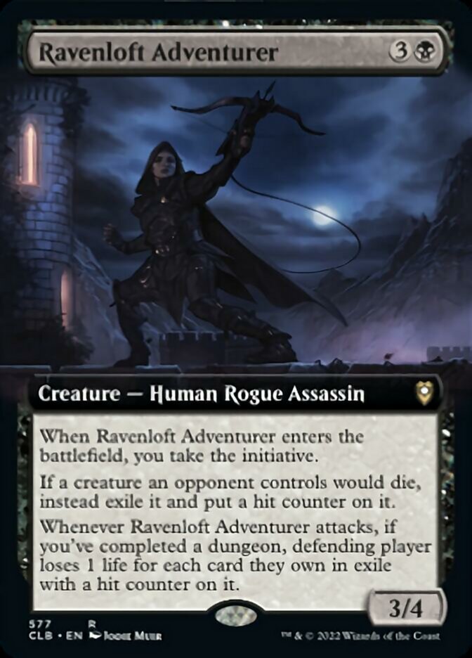 Ravenloft Adventurer (Extended Art) [Commander Legends: Battle for Baldur's Gate] | Card Merchant Takapuna