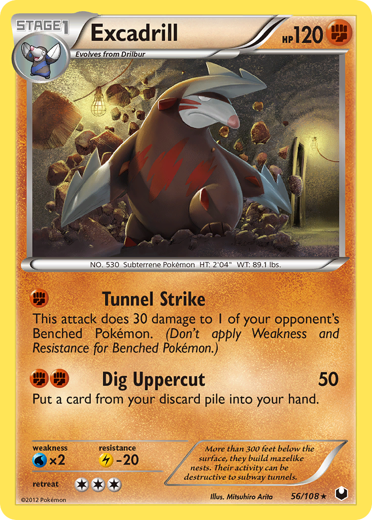 Excadrill (56/108) [Black & White: Dark Explorers] | Card Merchant Takapuna