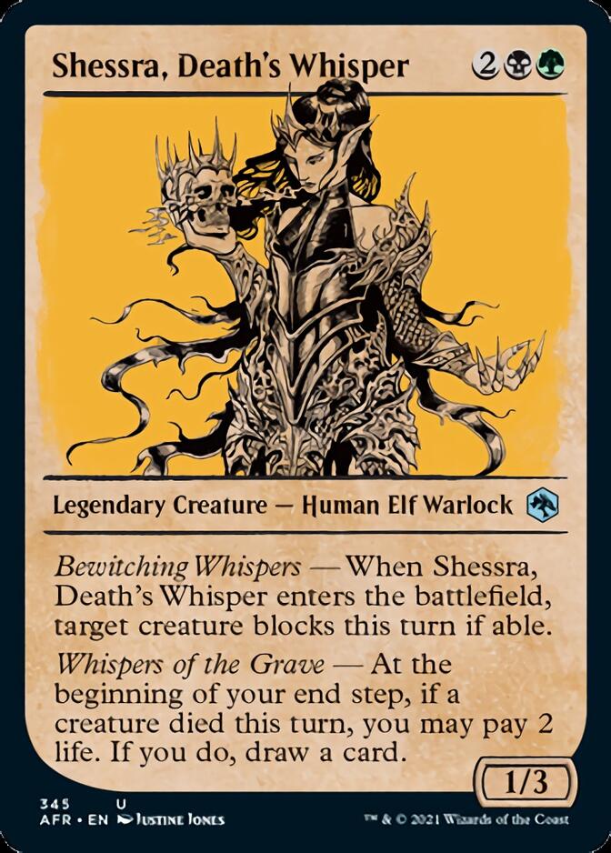 Shessra, Death's Whisper (Showcase) [Dungeons & Dragons: Adventures in the Forgotten Realms] | Card Merchant Takapuna