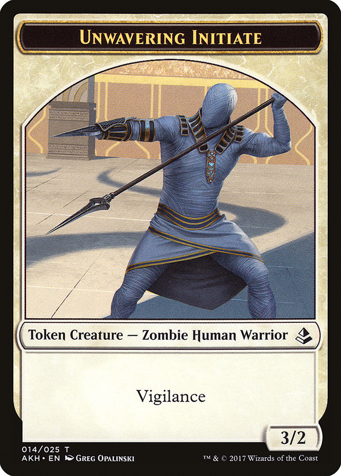 Unwavering Initiate Token [Amonkhet Tokens] | Card Merchant Takapuna