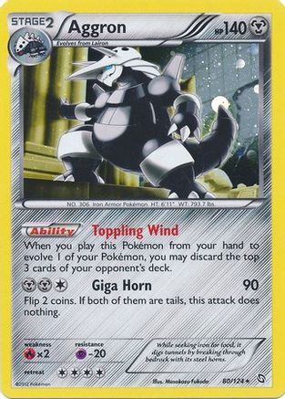 Aggron (80/124) (Cosmos Holo) [Black & White: Dragons Exalted] | Card Merchant Takapuna