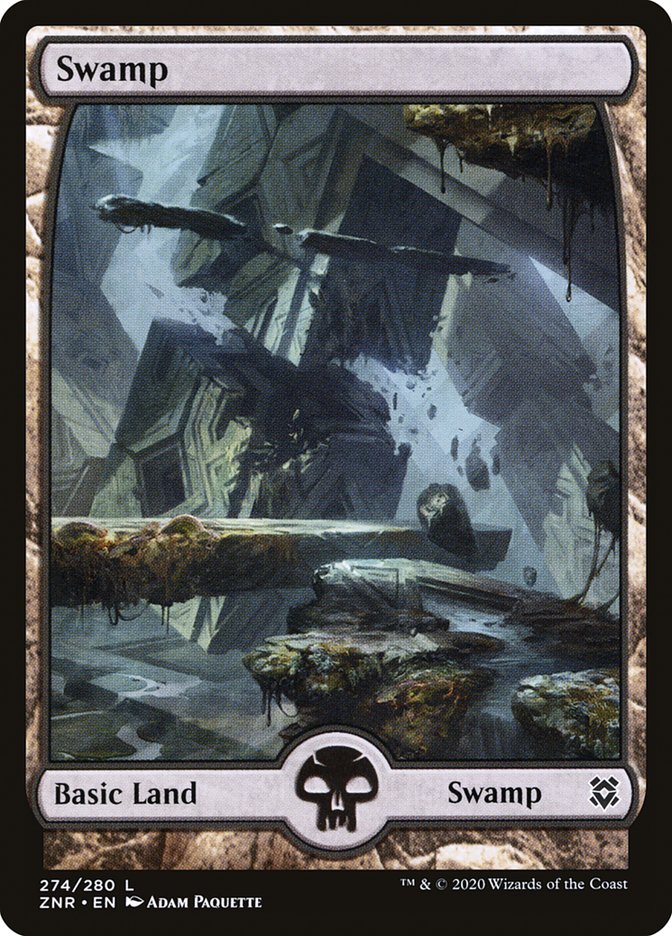 Swamp (274) [Zendikar Rising] | Card Merchant Takapuna