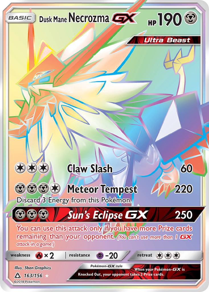 Dusk Mane Necrozma GX (163/156) [Sun & Moon: Ultra Prism] | Card Merchant Takapuna