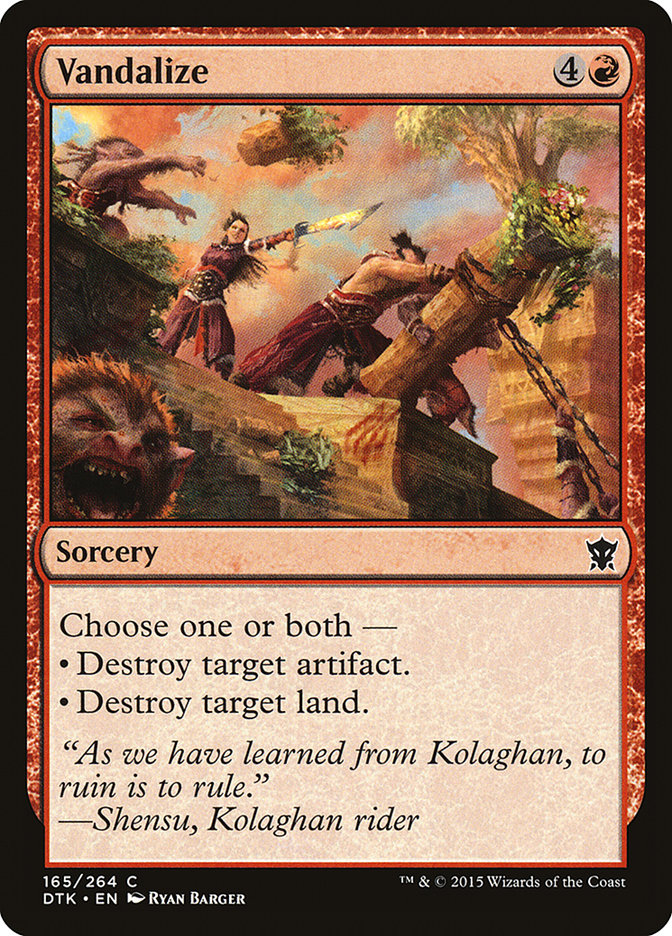 Vandalize [Dragons of Tarkir] | Card Merchant Takapuna