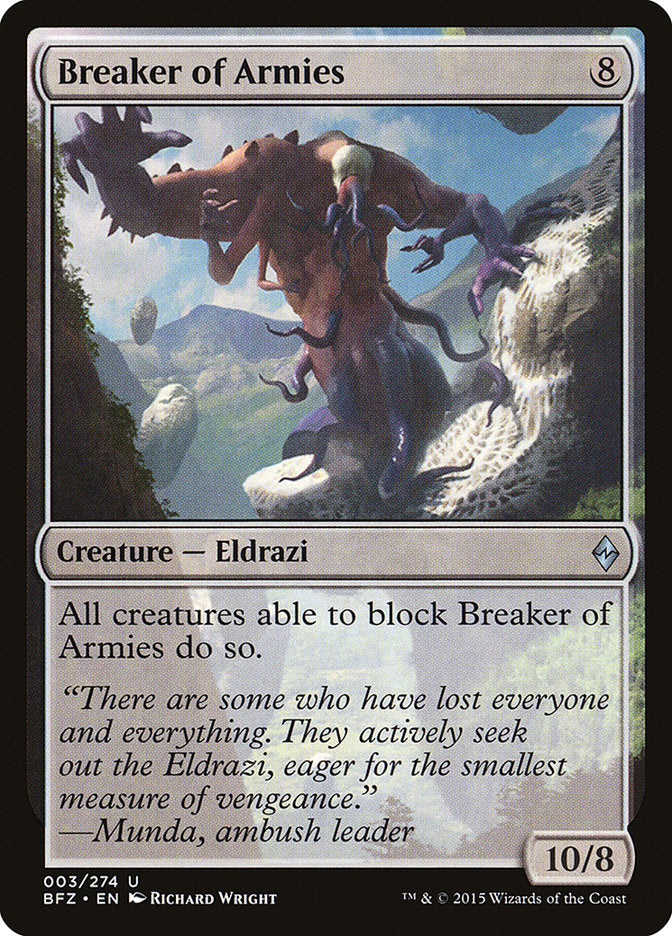 Breaker of Armies [Battle for Zendikar] | Card Merchant Takapuna