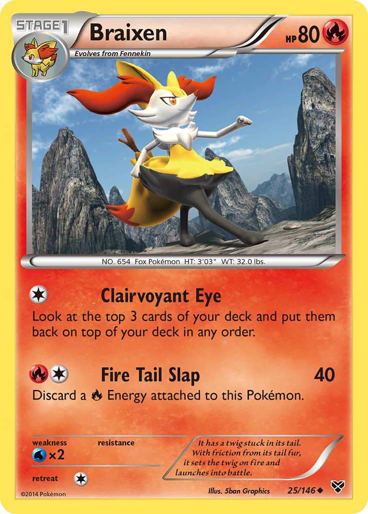 Braixen (25/146) [XY: Base Set] | Card Merchant Takapuna